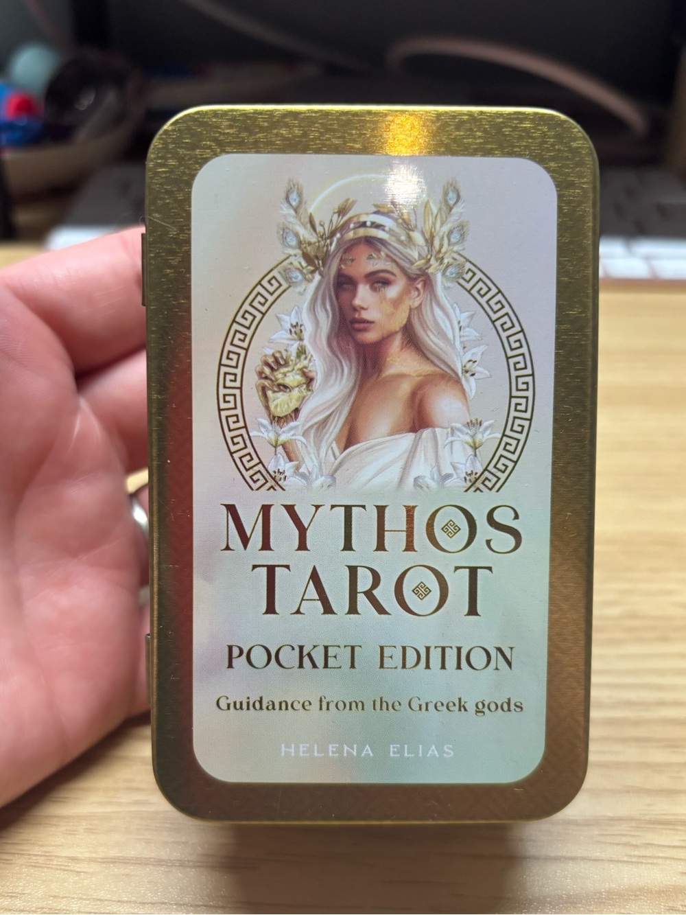 Mythos Tarot Pocket Edition Tin - Gold & White